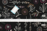 Japanese Fabric Corduroy Madoka - E black - 50cm